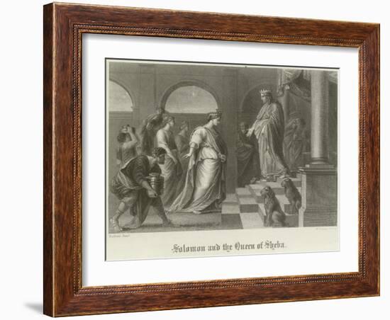 Solomon and the Queen of Sheba-Peter Paul Rubens-Framed Giclee Print