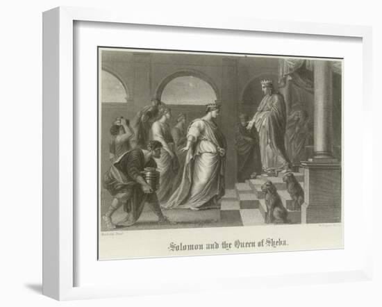 Solomon and the Queen of Sheba-Peter Paul Rubens-Framed Giclee Print