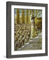 Solomon Dedicates the Temple at Jerusalem-James Tissot-Framed Giclee Print