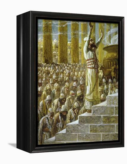 Solomon Dedicates the Temple at Jerusalem-James Tissot-Framed Premier Image Canvas