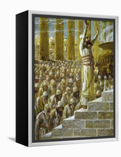 Solomon Dedicates the Temple at Jerusalem-James Tissot-Framed Premier Image Canvas