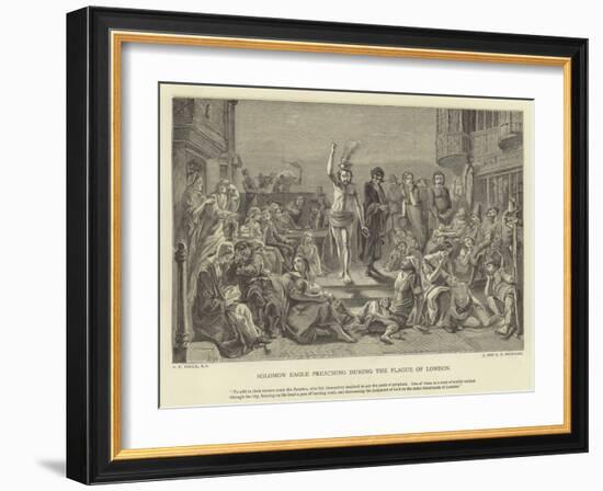 Solomon Eagle Preaching During the Plague of London-Paul Falconer Poole-Framed Giclee Print