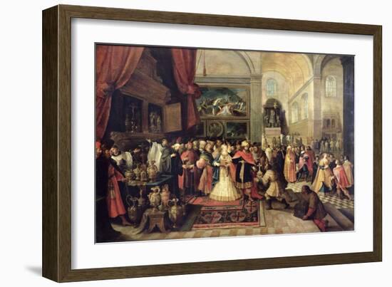 Solomon in the Treasury of the Temple, 1633-Frans Francken the Younger-Framed Giclee Print