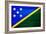 Solomon Islands Flag Design with Wood Patterning - Flags of the World Series-Philippe Hugonnard-Framed Art Print