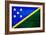 Solomon Islands Flag Design with Wood Patterning - Flags of the World Series-Philippe Hugonnard-Framed Art Print