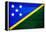 Solomon Islands Flag Design with Wood Patterning - Flags of the World Series-Philippe Hugonnard-Framed Stretched Canvas