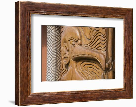 Solomon Islands, Guadalcanal Island. Cultural Center, Wood Carving-Cindy Miller Hopkins-Framed Photographic Print