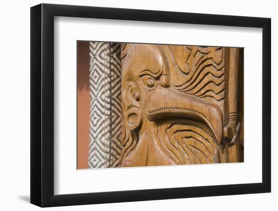 Solomon Islands, Guadalcanal Island. Cultural Center, Wood Carving-Cindy Miller Hopkins-Framed Photographic Print