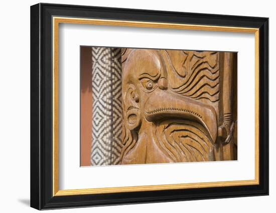 Solomon Islands, Guadalcanal Island. Cultural Center, Wood Carving-Cindy Miller Hopkins-Framed Photographic Print