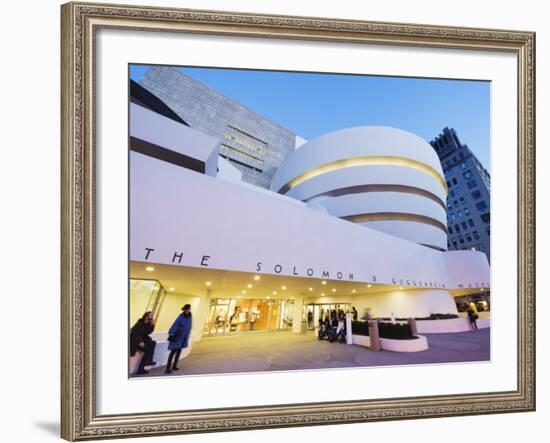 Solomon R. Guggenheim Museum, Built in 1959, Designed by Frank Lloyd Wright, Manhattan-Christian Kober-Framed Photographic Print