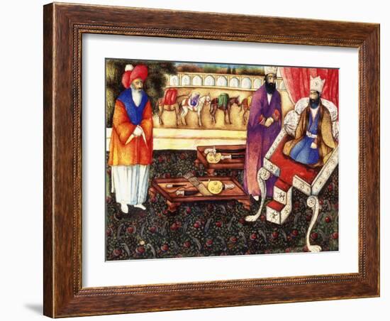 Solomon Receiving Presents from the Queen of Sheba, C.1863-4-null-Framed Giclee Print