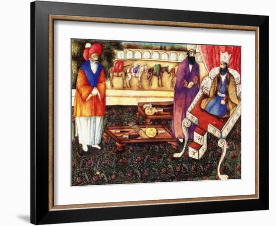 Solomon Receiving Presents from the Queen of Sheba, C.1863-4-null-Framed Giclee Print