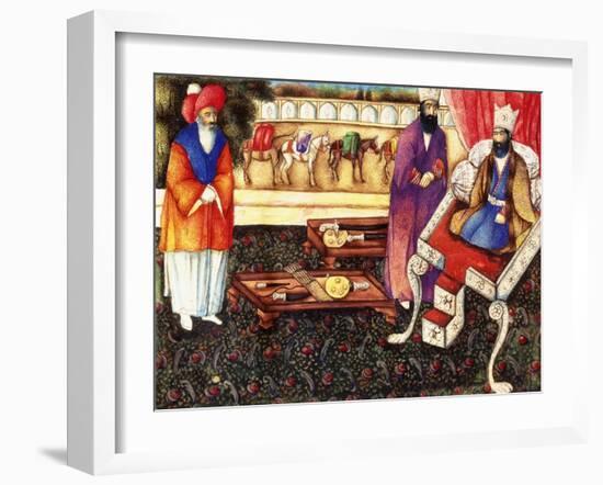 Solomon Receiving Presents from the Queen of Sheba, C.1863-4-null-Framed Giclee Print