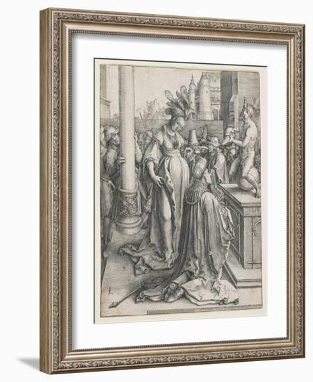 Solomon's Idolatry, 1514-Lucas van Leyden-Framed Giclee Print