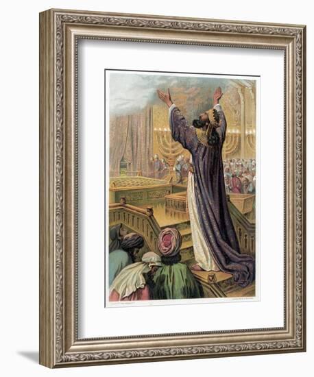 Solomon's Prayer at the Consecration of the Temple, C1870-null-Framed Giclee Print