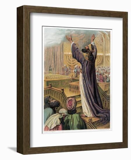 Solomon's Prayer at the Consecration of the Temple, C1870-null-Framed Giclee Print