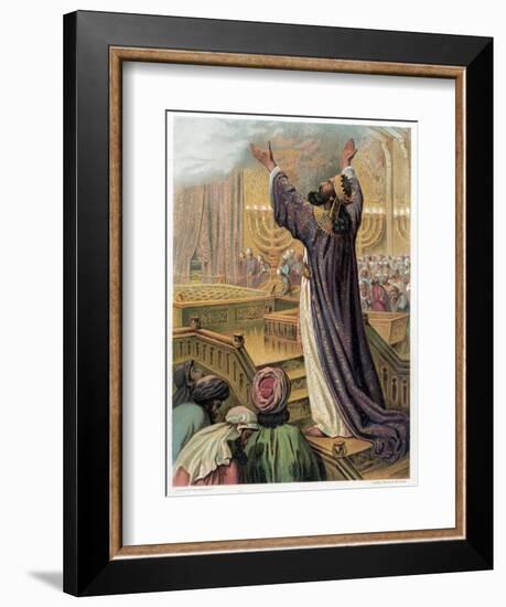 Solomon's Prayer at the Consecration of the Temple, C1870-null-Framed Giclee Print