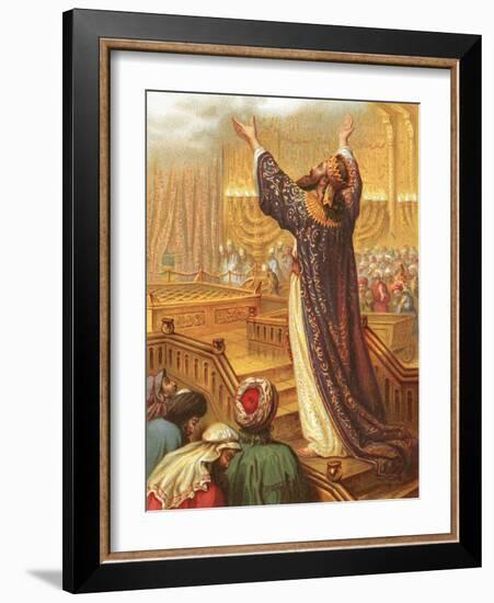 Solomon's Prayer-English-Framed Giclee Print