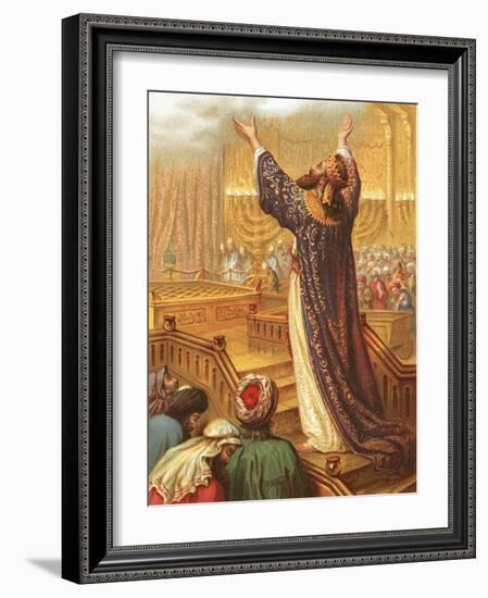 Solomon's Prayer-English-Framed Giclee Print