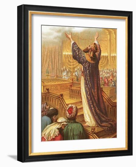 Solomon's Prayer-English-Framed Giclee Print