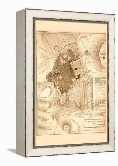 Solomon's Temple - Jerusalem-Frederick Catherwood-Framed Stretched Canvas