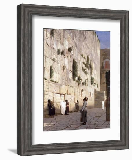 Solomon's Wall, Jerusalem-Jean Leon Gerome-Framed Giclee Print