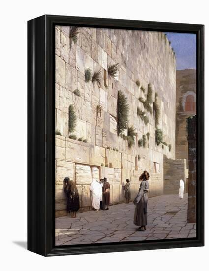 Solomon's Wall, Jerusalem-Jean Leon Gerome-Framed Premier Image Canvas