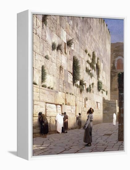Solomon's Wall, Jerusalem-Jean Leon Gerome-Framed Premier Image Canvas