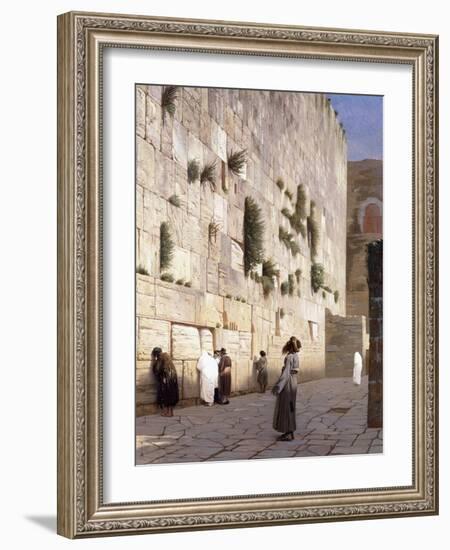 Solomon's Wall, Jerusalem-Jean Leon Gerome-Framed Giclee Print