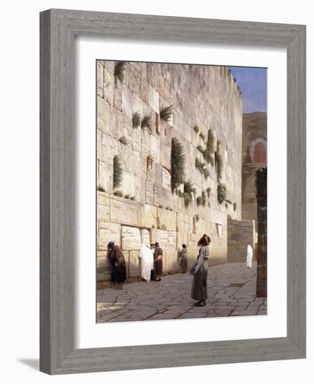 Solomon's Wall, Jerusalem-Jean Leon Gerome-Framed Giclee Print