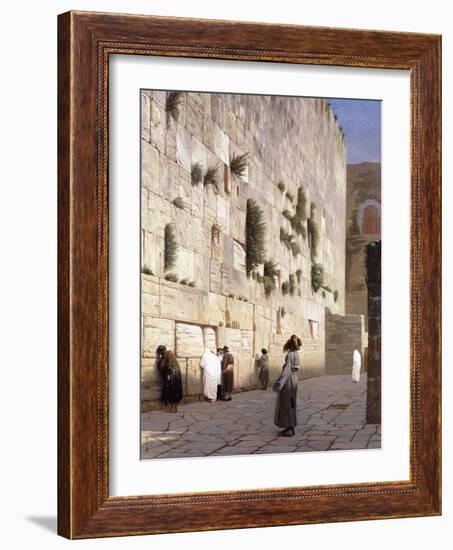 Solomon's Wall, Jerusalem-Jean Leon Gerome-Framed Giclee Print