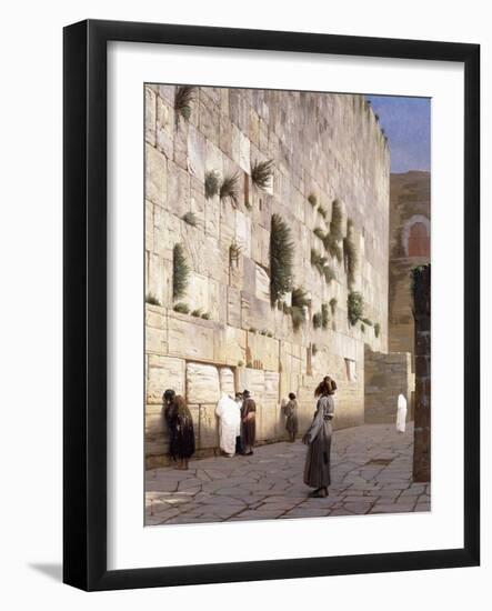 Solomon's Wall, Jerusalem-Jean Leon Gerome-Framed Giclee Print