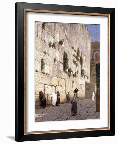 Solomon's Wall, Jerusalem-Jean Leon Gerome-Framed Giclee Print