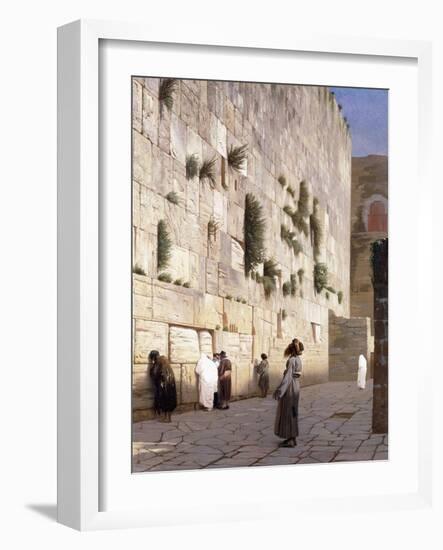 Solomon's Wall, Jerusalem-Jean Leon Gerome-Framed Giclee Print