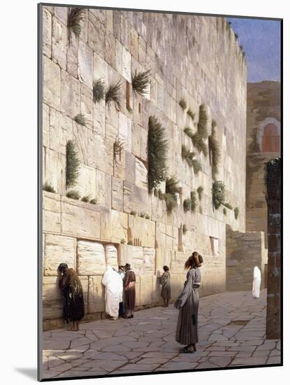 Solomon's Wall, Jerusalem-Jean Leon Gerome-Mounted Giclee Print