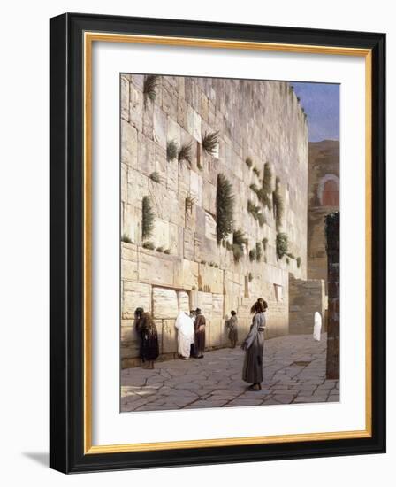 Solomon's Wall, Jerusalem-Jean Leon Gerome-Framed Giclee Print