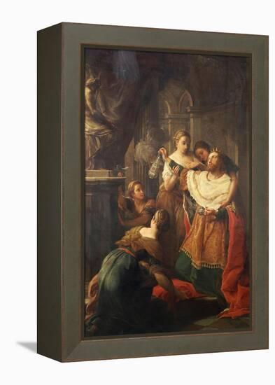 Solomon Worshiping False Gods-Pompeo Batoni-Framed Premier Image Canvas