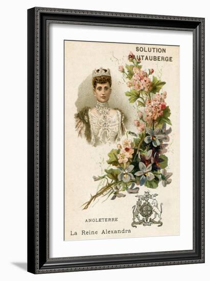 Solution Pautauberge Trade Card, Alexandra of Denmark-null-Framed Giclee Print