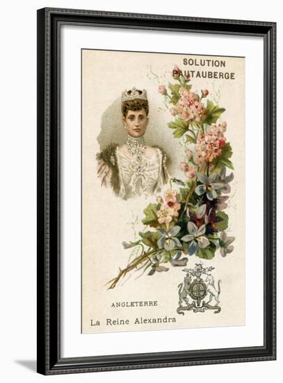 Solution Pautauberge Trade Card, Alexandra of Denmark-null-Framed Giclee Print