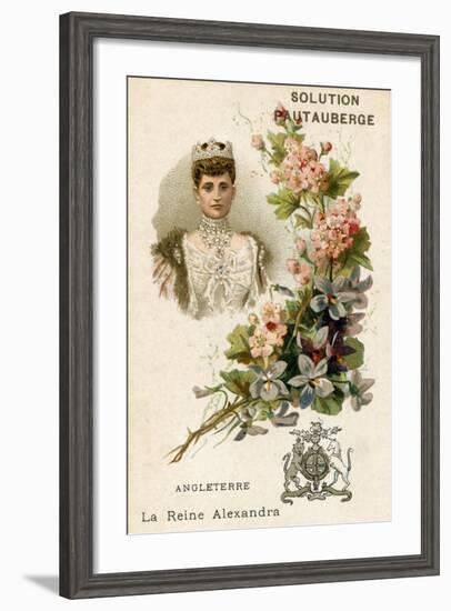 Solution Pautauberge Trade Card, Alexandra of Denmark-null-Framed Giclee Print