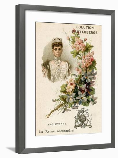 Solution Pautauberge Trade Card, Alexandra of Denmark-null-Framed Giclee Print