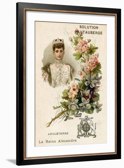 Solution Pautauberge Trade Card, Alexandra of Denmark-null-Framed Giclee Print