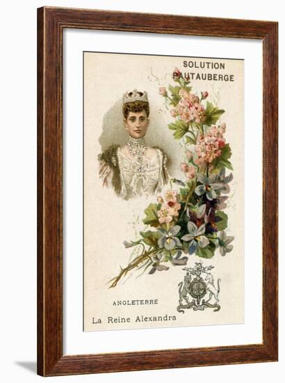 Solution Pautauberge Trade Card, Alexandra of Denmark-null-Framed Giclee Print