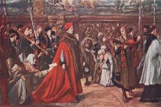 Cardinal Wolsey Going in Procession to Westminster Hall 1515-Soma O Petrich-Giclee Print