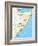 Somalia Political Map-Peter Hermes Furian-Framed Art Print