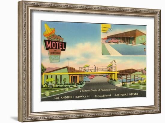 Sombrero Motel, Las Vegas, Nevada-null-Framed Art Print