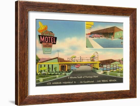 Sombrero Motel, Las Vegas, Nevada-null-Framed Art Print