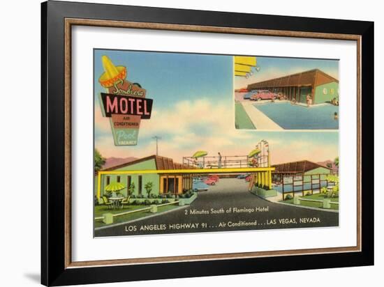 Sombrero Motel, Las Vegas, Nevada-null-Framed Art Print