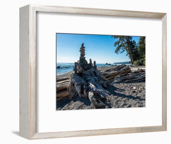 Sombrio Inukshuk-Tim Oldford-Framed Photographic Print