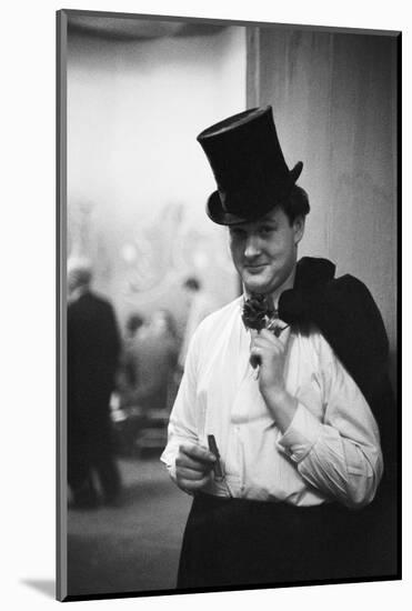 Some 800 balls take place during Vienna's carnival, many of them costume balls. Vienna,1953.-Erich Lessing-Mounted Photographic Print